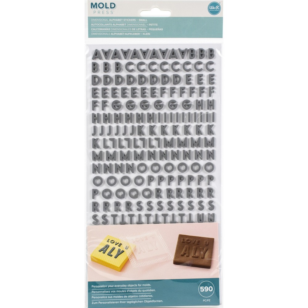 We R Mold Press Alpha Thickers-Small - 3 Pack