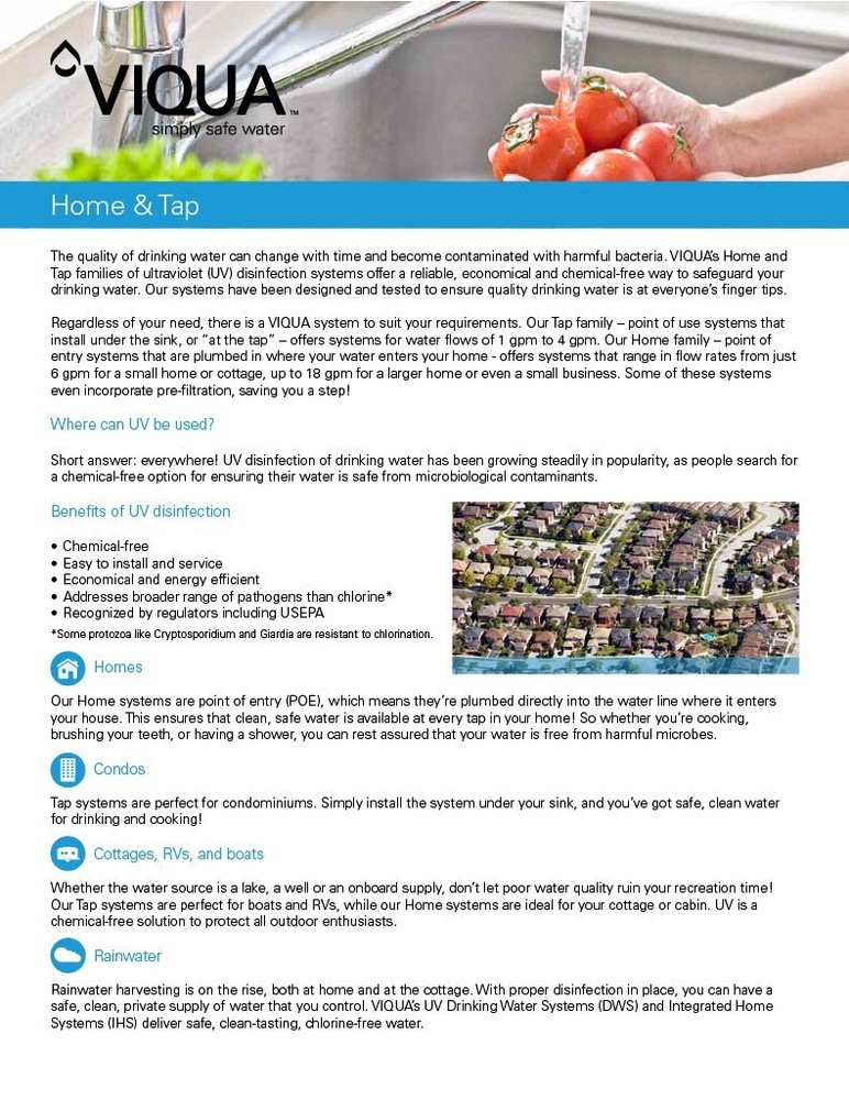 Viqua D4 Ultraviolet Water System Powered by UVMax 12 gpm