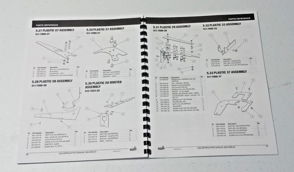 LED ZEPPELIN, PRO, STERN, SERVICE AND OPERATION MANUAL