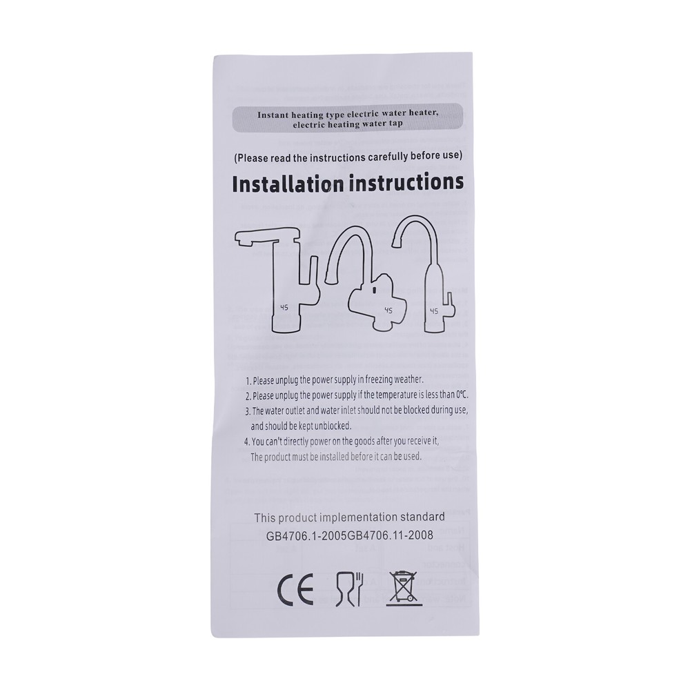 Electric Instant Hot Shower Kitchen Faucet Tankless Water Heater 3000 W US HOT