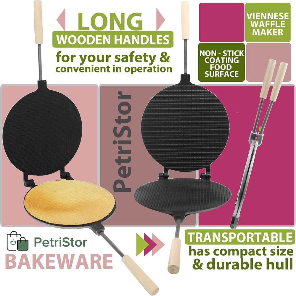 Waffle Maker Round Form Non-Stick Waffle Cone Maker