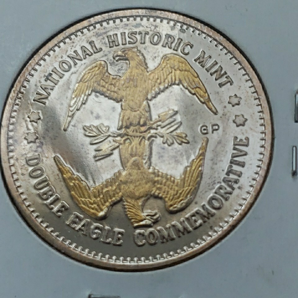George S. Patton Double Eagle Commemorative Gold Gilded Coin