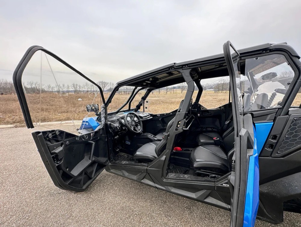 Can Am Maverick Sport MAX Venting Polycarbonate Upper Doors Kit-Light Tint