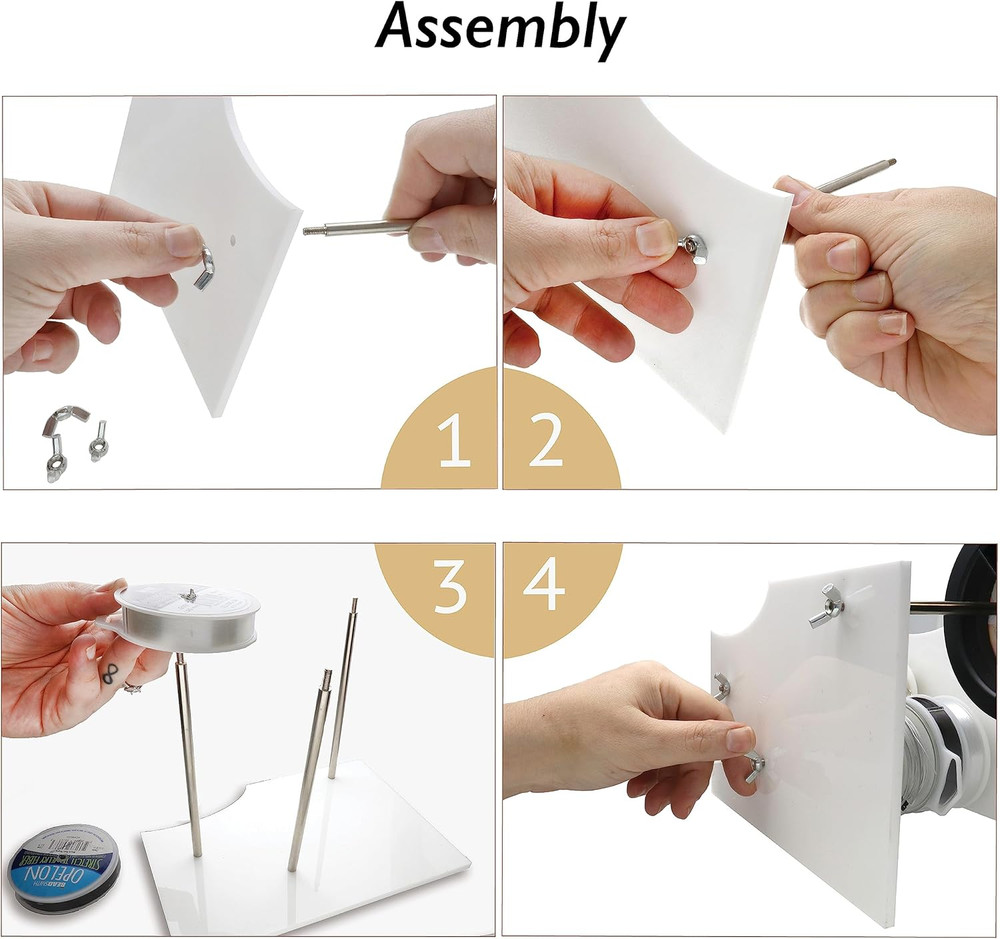 Tool and Spool Rack – Basic Elements – Assembled Stand Is 7.75” X 5.3” X 6” – Or