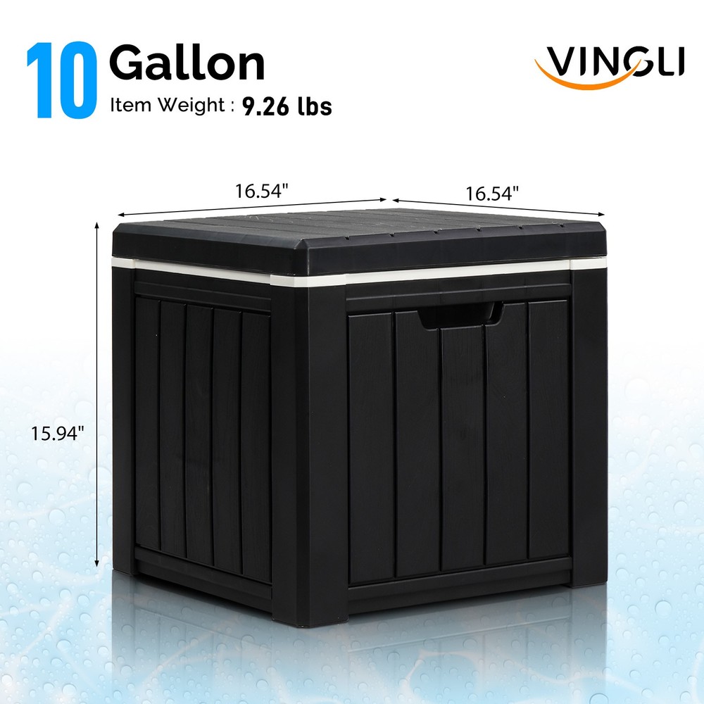 Cooler Side Table, Portable Ice Chest with Built-in Handle