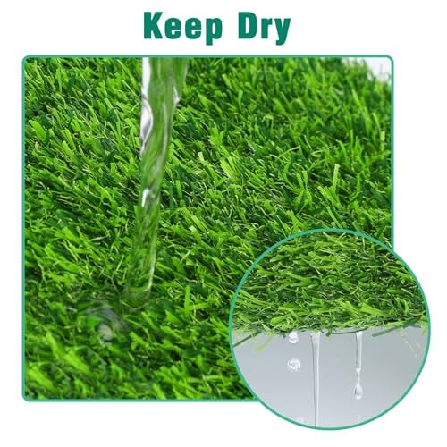 12 Pack Chicken Nesting Box Pads - Washable Artificial Grass 12pack-green