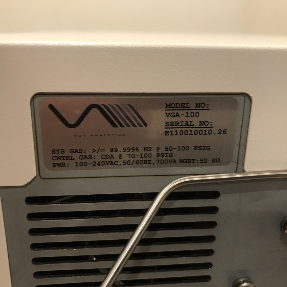VUV Analytics VGA-100 Benchtop Spectrometer Please Read Description