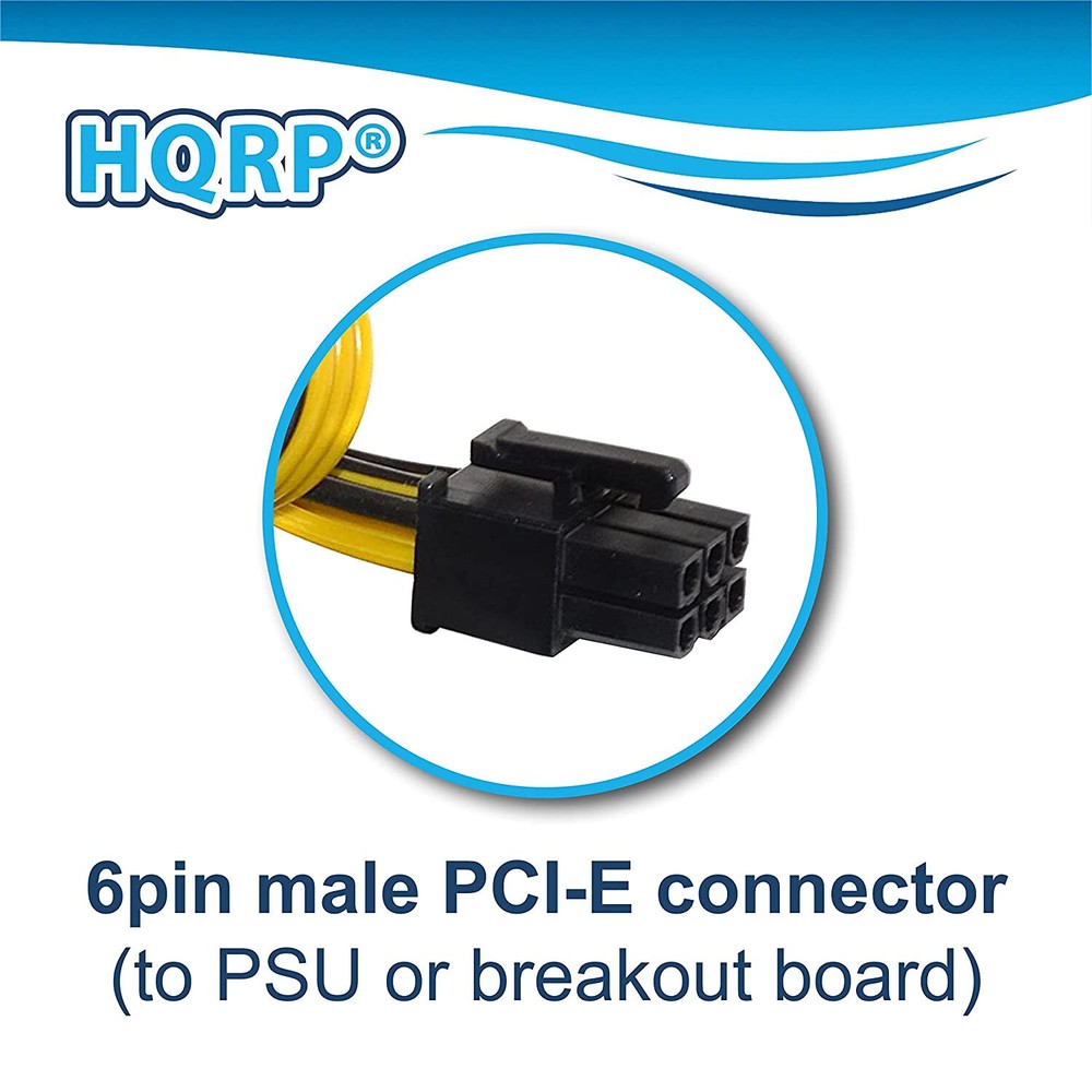 HQRP PCIE PCI-e Power Cable for GPU or Bitcoin Mining