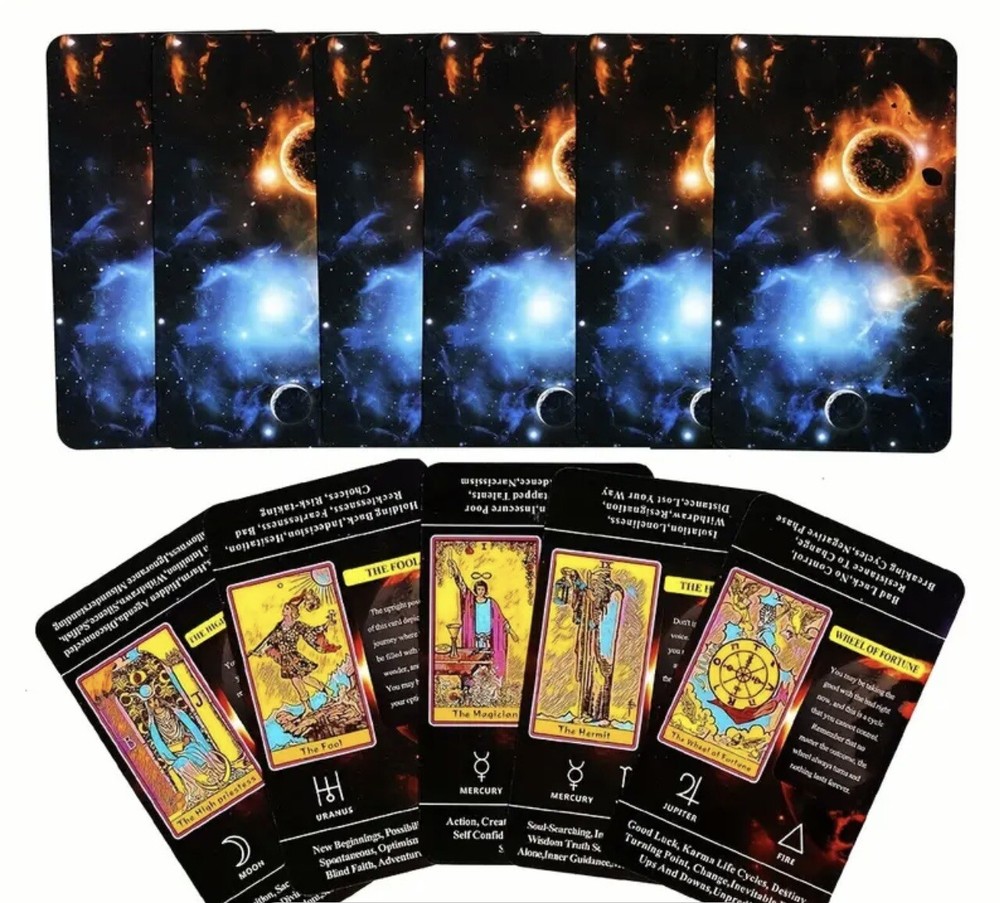 Tarot 78 Cards Deck Beginner Meaning Teaching Learning Fortune Future Telling