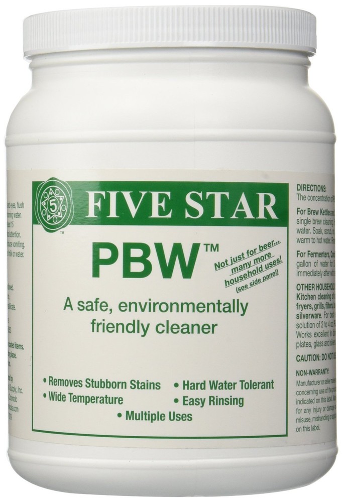 Five Star PBW Cleaner (Powdered Brewery Wash), 4-Pound Jar