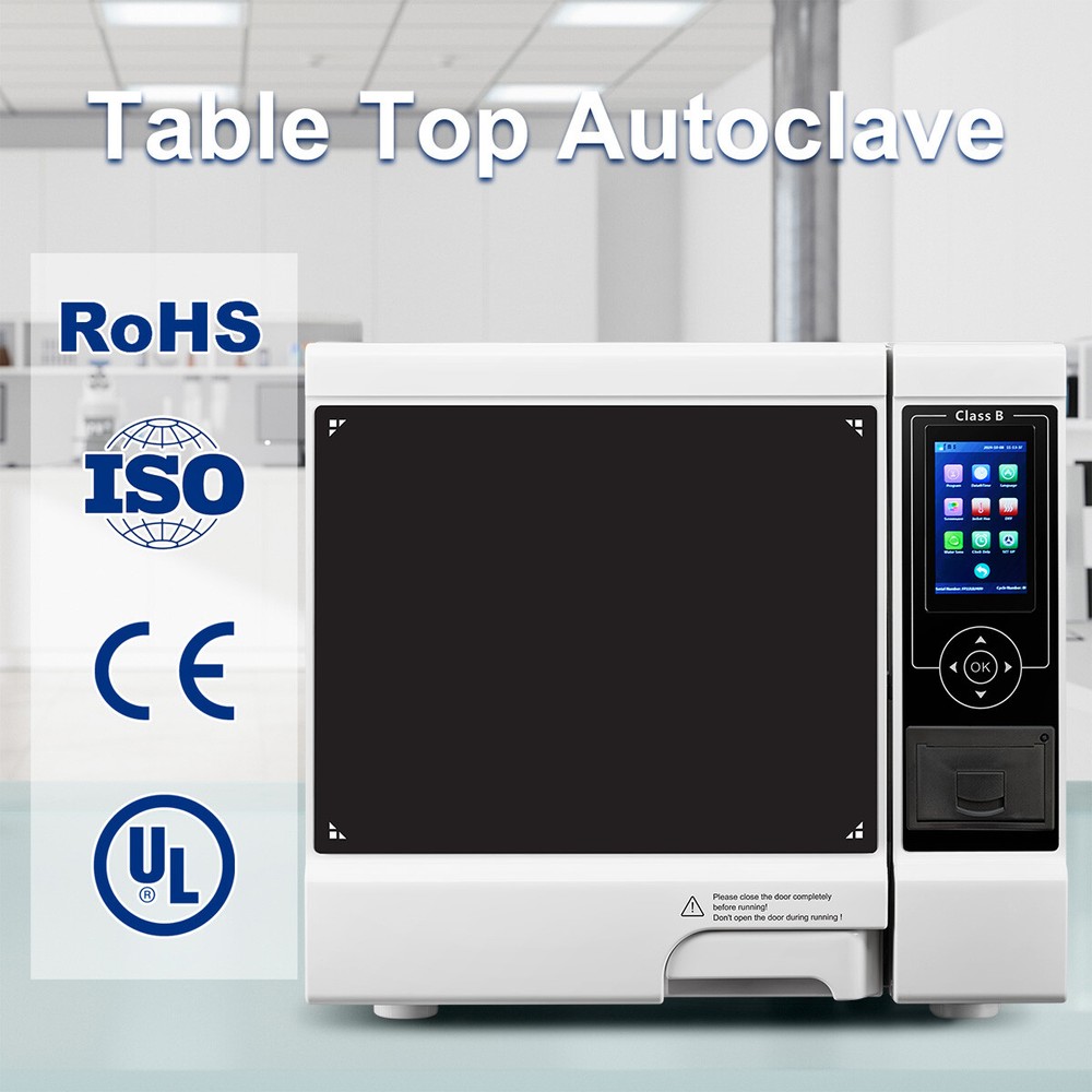 22L Dental Class B Autoclave Sterilizer Vacuum Steam Dry Function With Printer