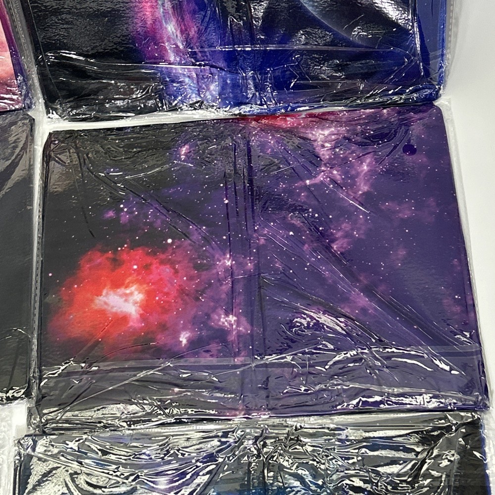 6 Pack Space Stars Galaxy Stretchable Book Cover Protector Washable Reusable NEW
