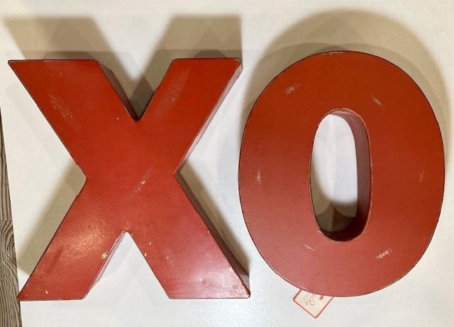 Foresude X & O Distressed Block Letters, New