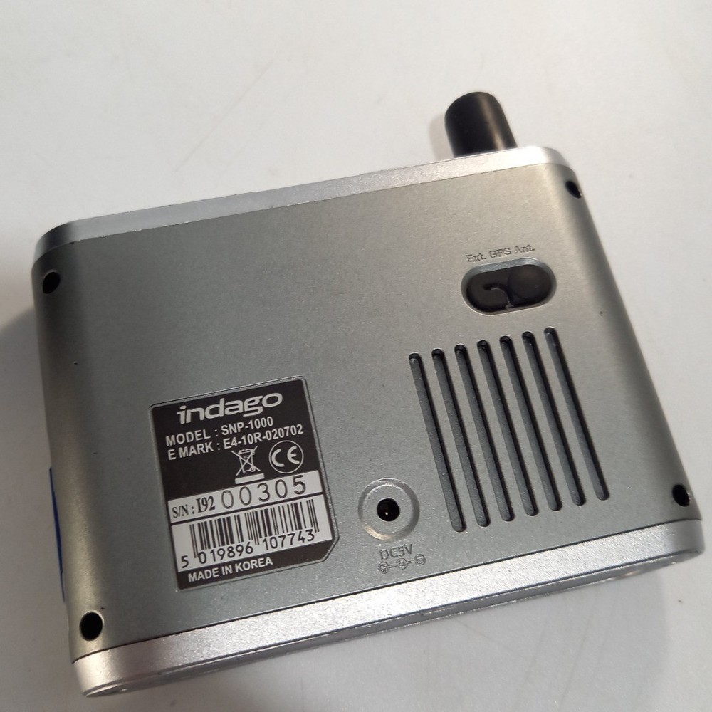 Snooper Indago Portable GPS Car Sat Nav – Tested & Working – Box & Cables