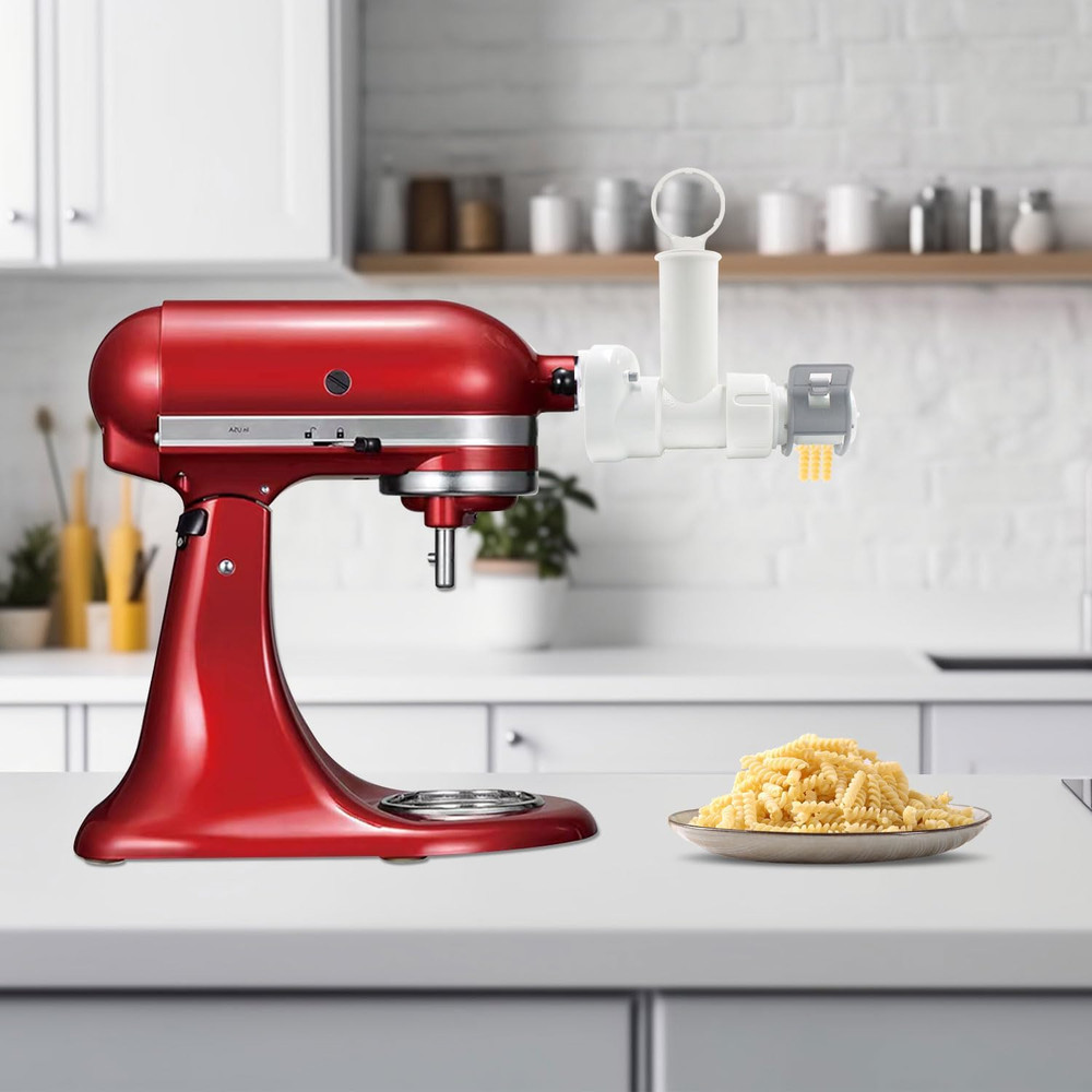 Pasta Maker Attachment for Kitchen Aid Stand Mixers with 6 Interchangeable Diffe