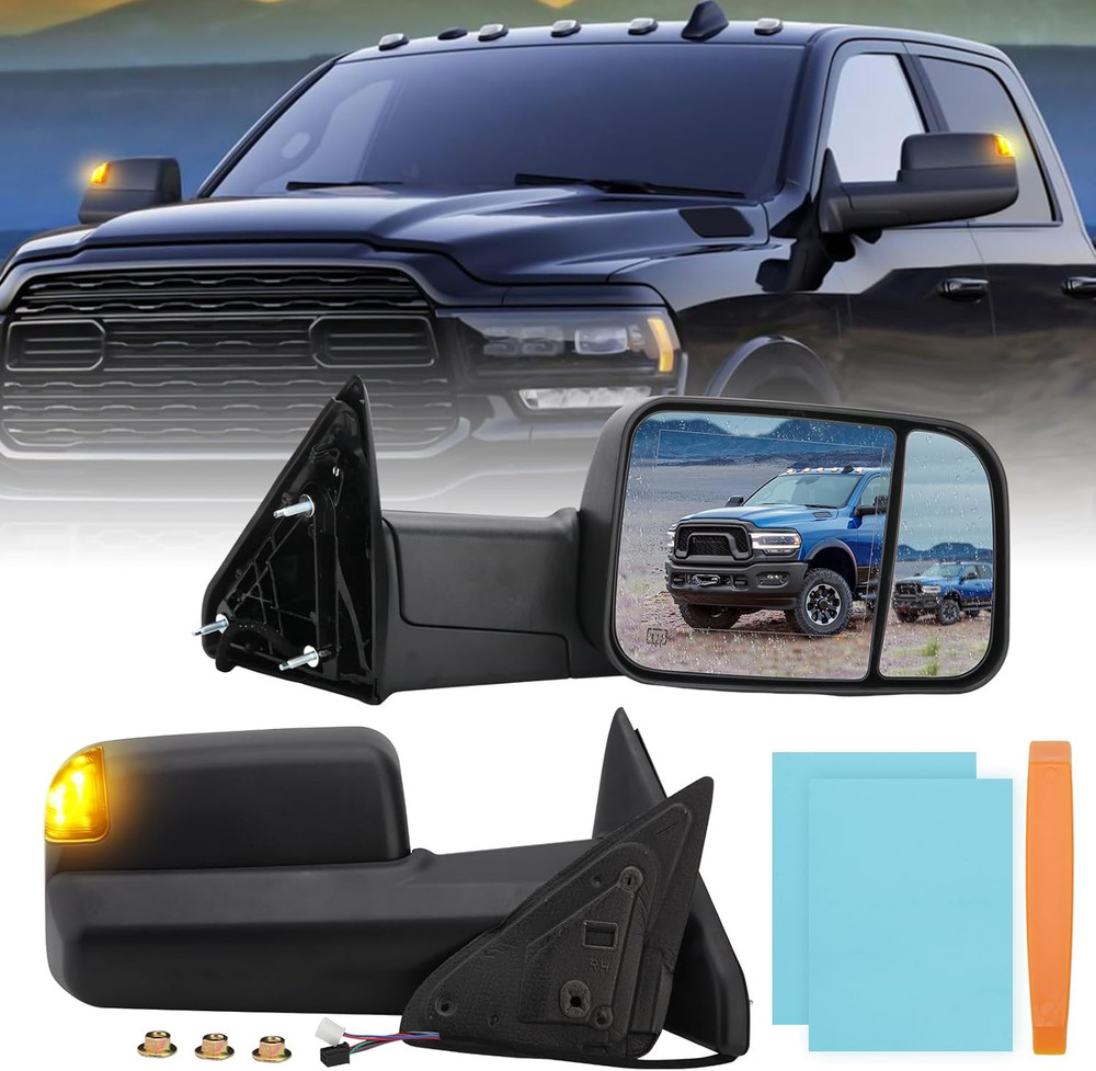 Driver Side Mirror Compatible with 2009-2018 Dodge Ram 1500,2010-2018 Dodge Ram