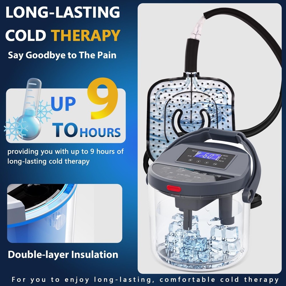 Cold Therapy Machine with Programmable Timer, Ice-Machine-for-Knee-After-Surg...