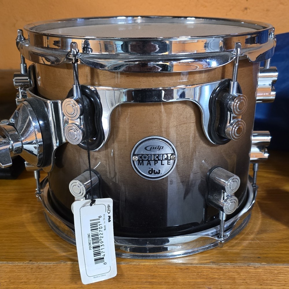 PDP Concept Maple 9x12 Rack Tom Maple Wood Shell Suspension Mount PDCM0912STCB