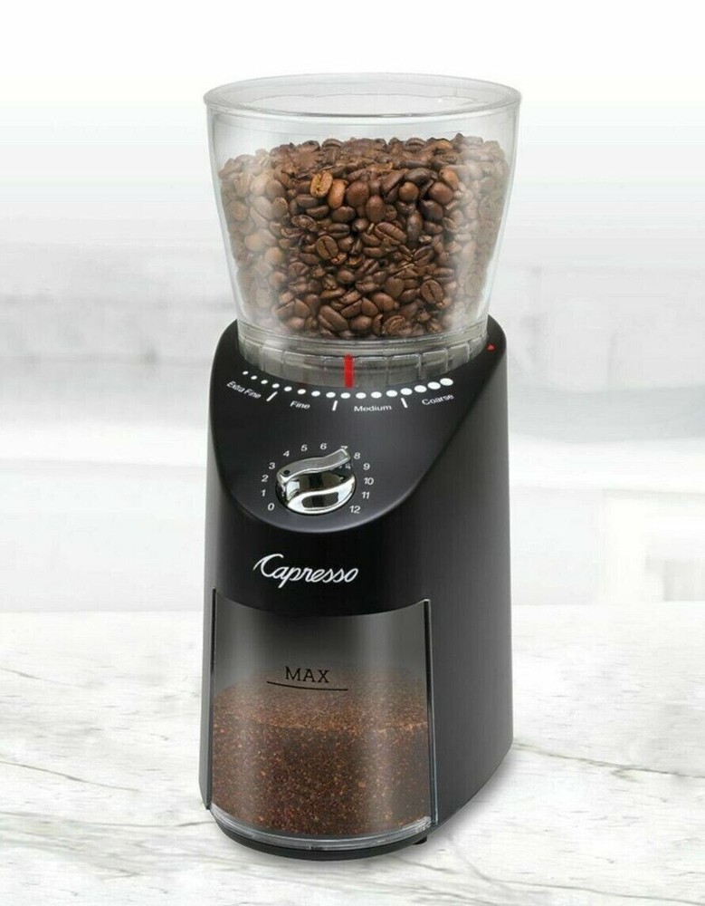 Capresso Infinity Plus Conical Burr Coffee Grinder (Black)