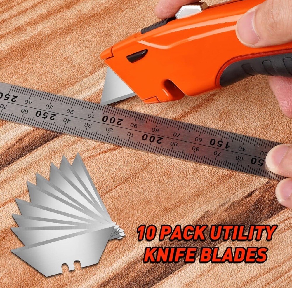 20PC Utility Knife Blades Replacement Refills Standard Razor Box Cutter Tool USA