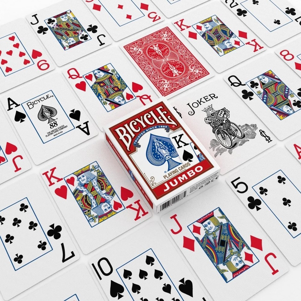 Bicycle Playing Cards, Jumbo Index, 2 Pack
