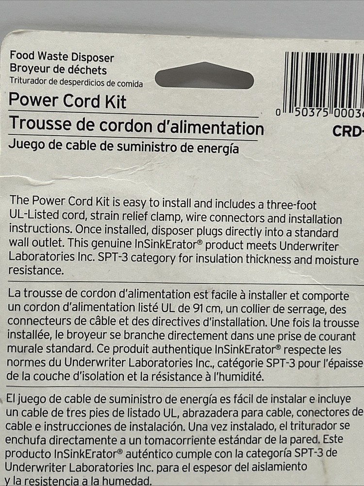 Instigator Power Cord Kit CRD-OO