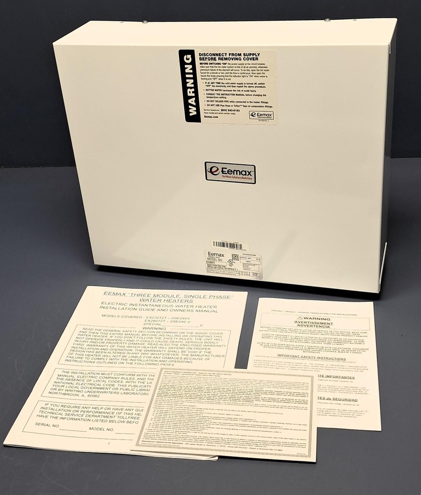 Eemax - EX1800T3 - 3-Phase 5 GPM 18 kW, 208V Point of Use Tankless Water Heater