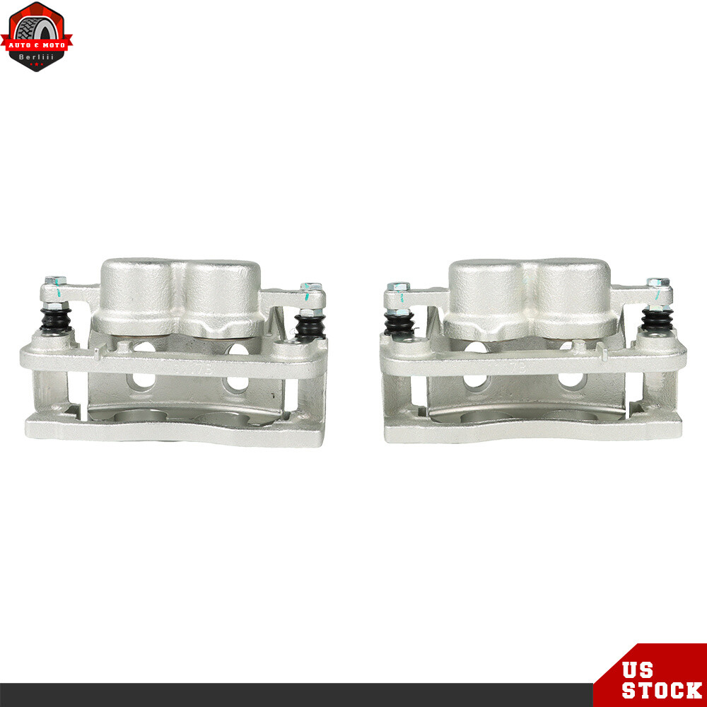 Pair 2 for Chevy Silverado 1500 GMC Sierra 1500 Front Brake Calipers w/ Bracket