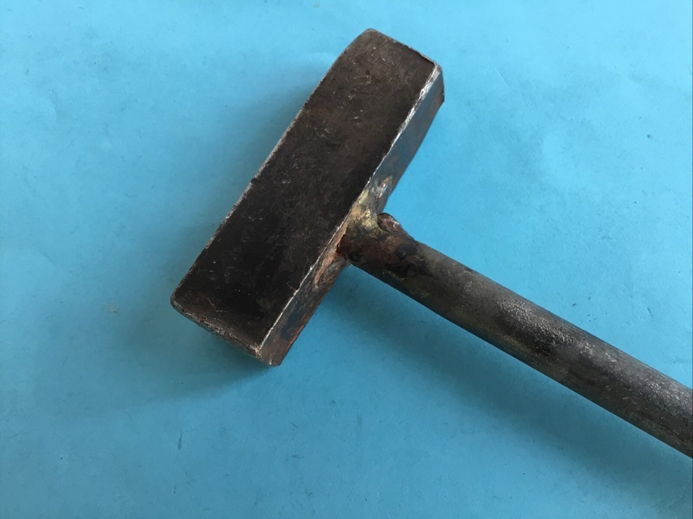 Rectangular 2.5" long Head 9.1 ounce Metal Working Hammer