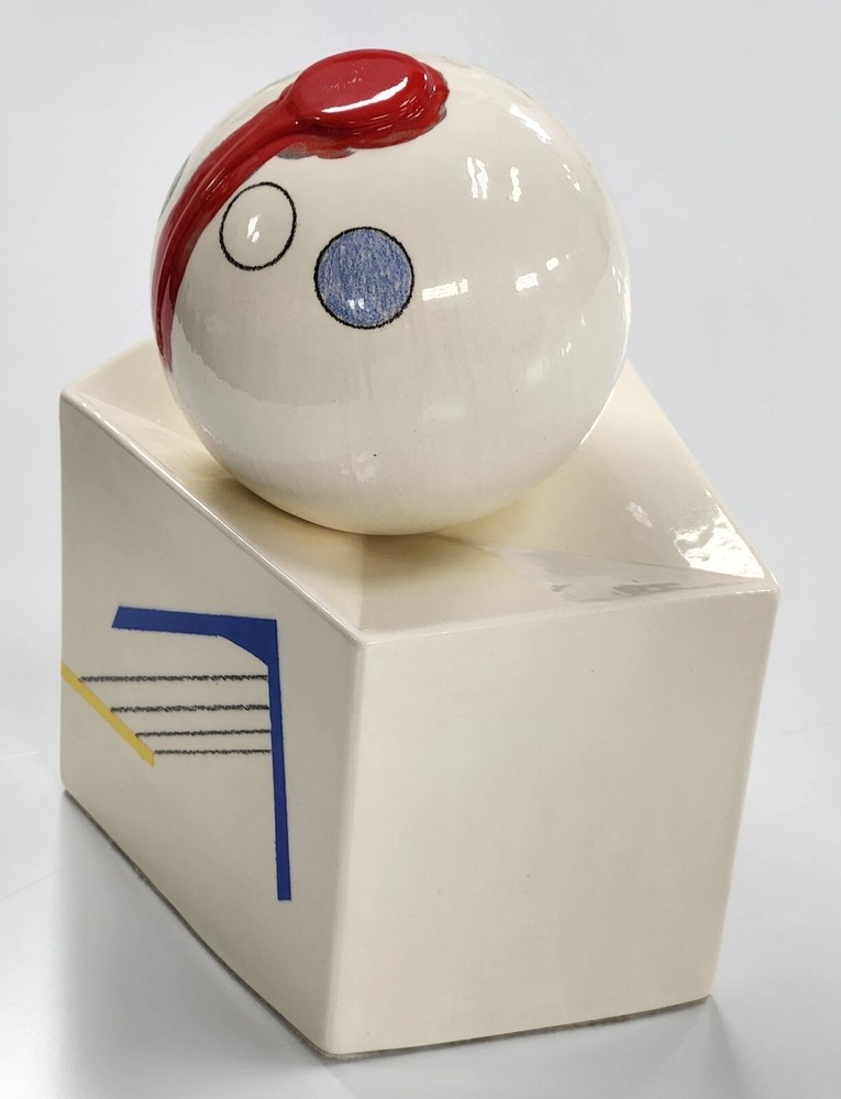 Handmade/Fired Ceramic Art Deco Contemporary Artwork
