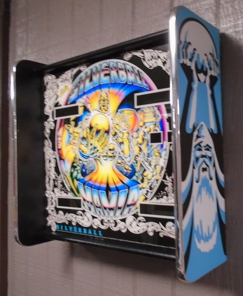 Bally SilverBall Mania Pinball Head LED Display light box