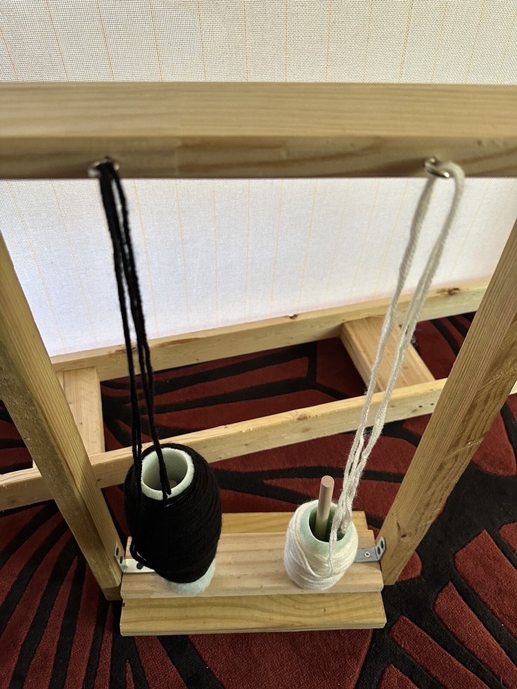 Wooden Yarn Holder Handmade