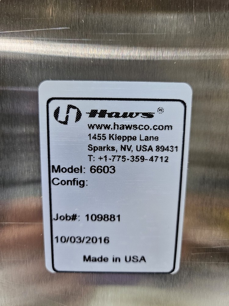 Haws Model 6603 9" x 9" Satin Finish Stainless Steel Access Panel