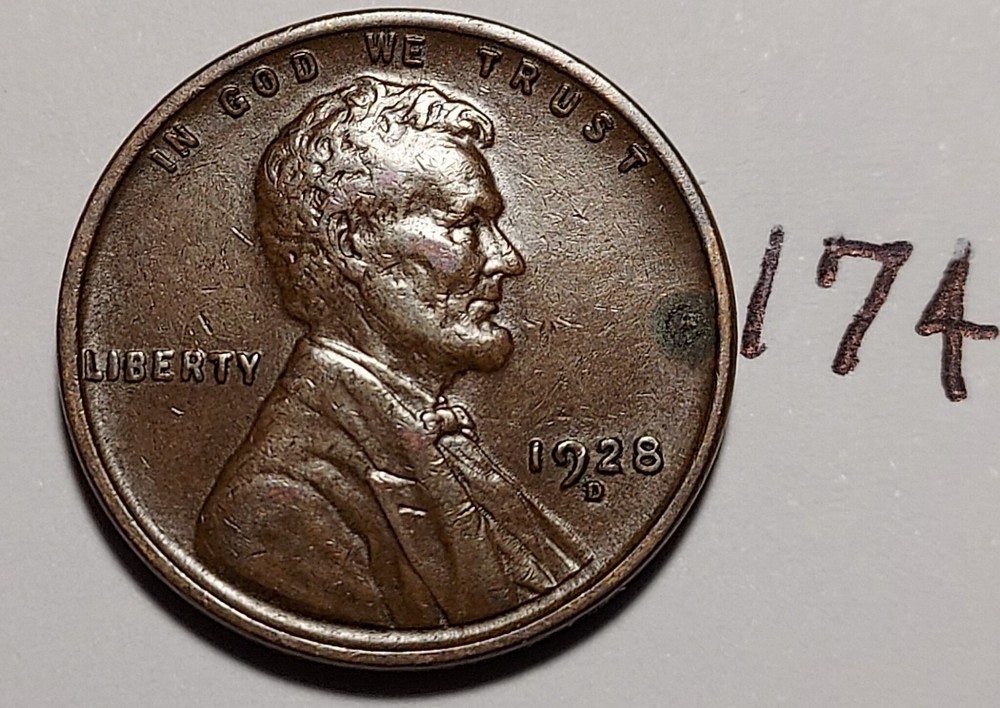 1928-D Lincoln Wheat Cent       #174