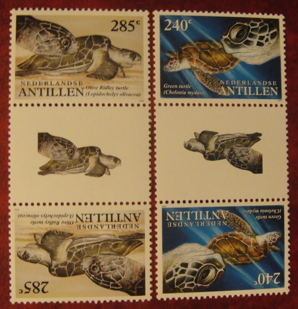 Netherlandse Antilles 2004. Turtles. Pairs Mint Unhinged.