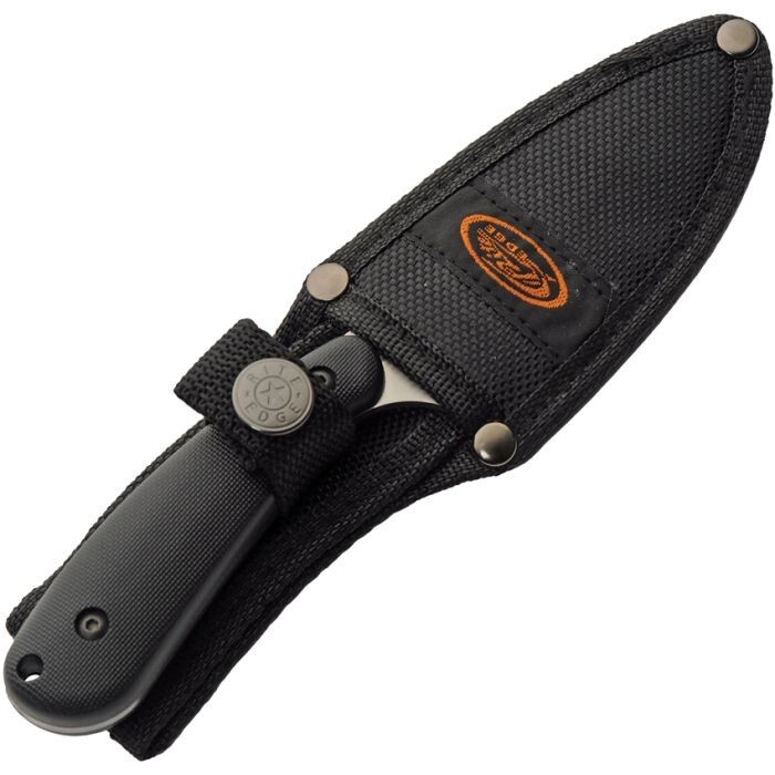Rite Edge Trailing Skinner 3Cr13 Blade Black ABS Handle Fixed Knife - 211599-BK