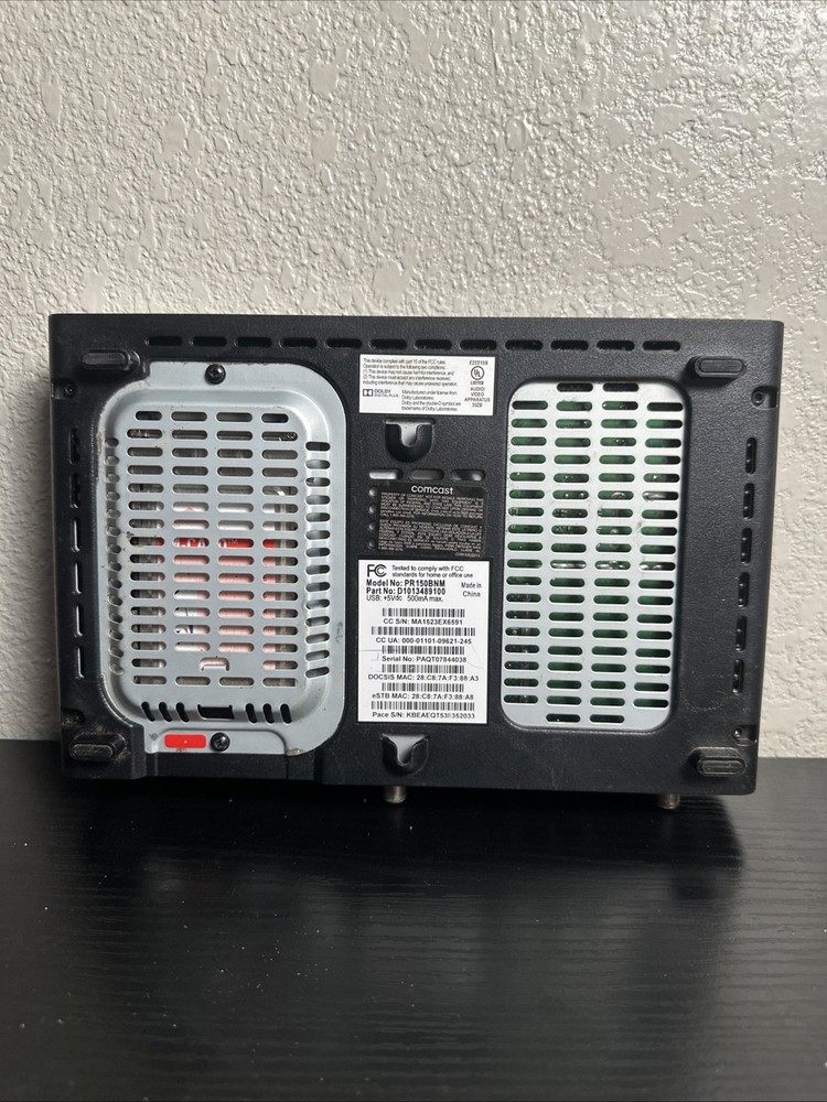 Xfinity - Comcast Cable Box Model PR150BNM (no power adapter, no remote)