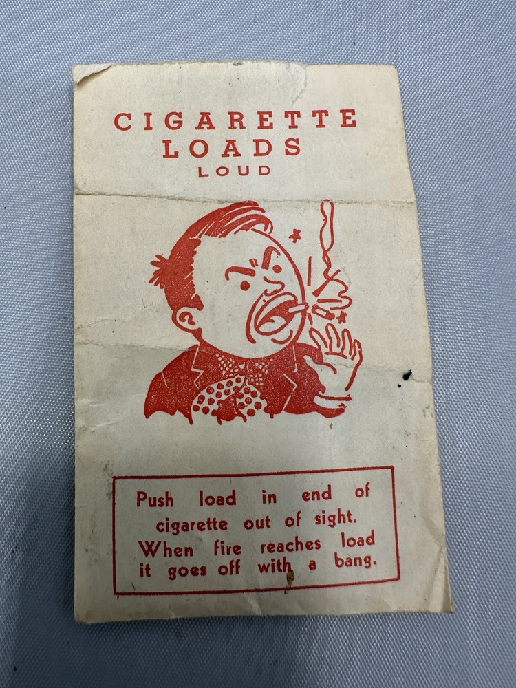 VTG "Cigarette Loads" Gag Prank Device package (24FA)