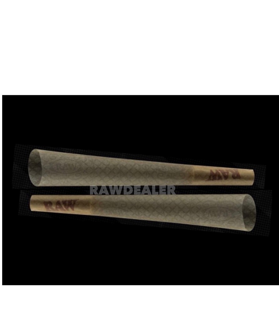 RAW BLACK 1 1/4 size pre rolled cone + raw 1/4 size cone loader