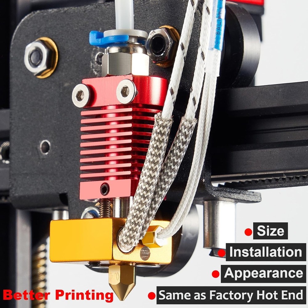 Ender 3 Hotend Upgrade: M3 Stud Thermistor,Fast Replaced, Compatible for Crealit
