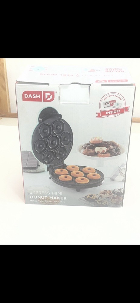 Dash Express Mini Donut Maker – Makes 7 Mini Donuts, Non-Stick