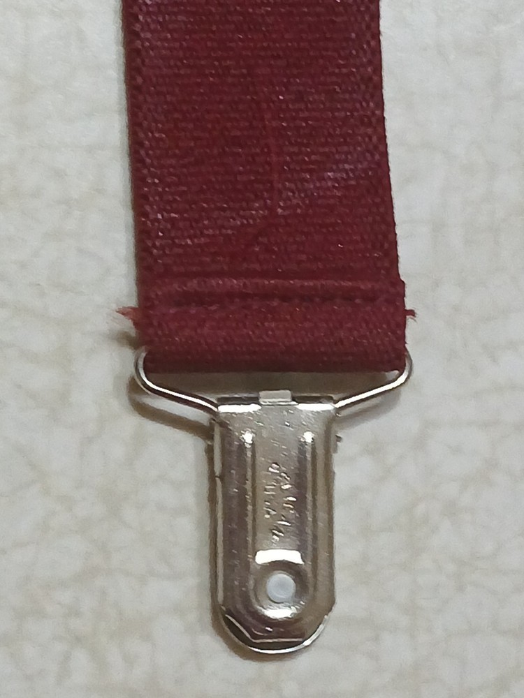 Pelican Suspenders Red Elastic Adjustable