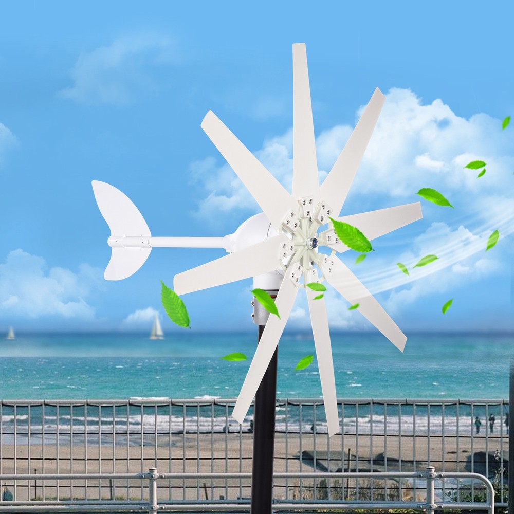 1200W DC 24V Wind Turbine Generator Kit with Charge Controller Windmill Power