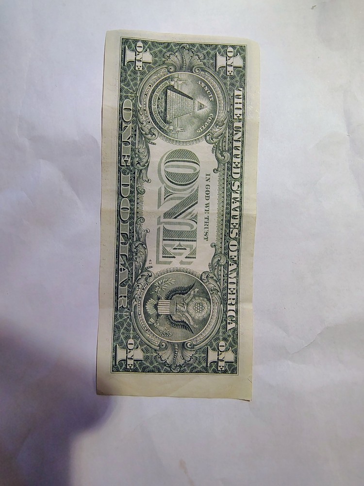 misprint miscutt oversized 1$ bill 2021
