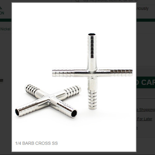 1/4 BARB CROSS SS # 9010