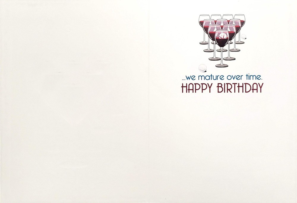 Birthday Greeting Card - Wine Pong