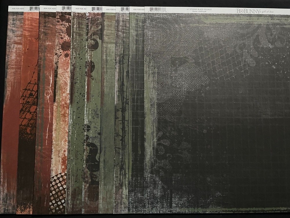 BO BUNNY "XTREME" 12X12 CS DOUBLE-SIDED PAPERS