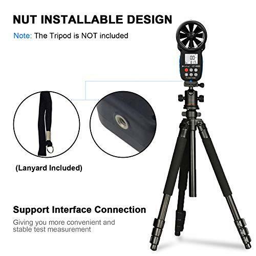 HOLDPEAK Digital Anemometer Handheld Wind Speed Meter for Measuring Wind,Durable