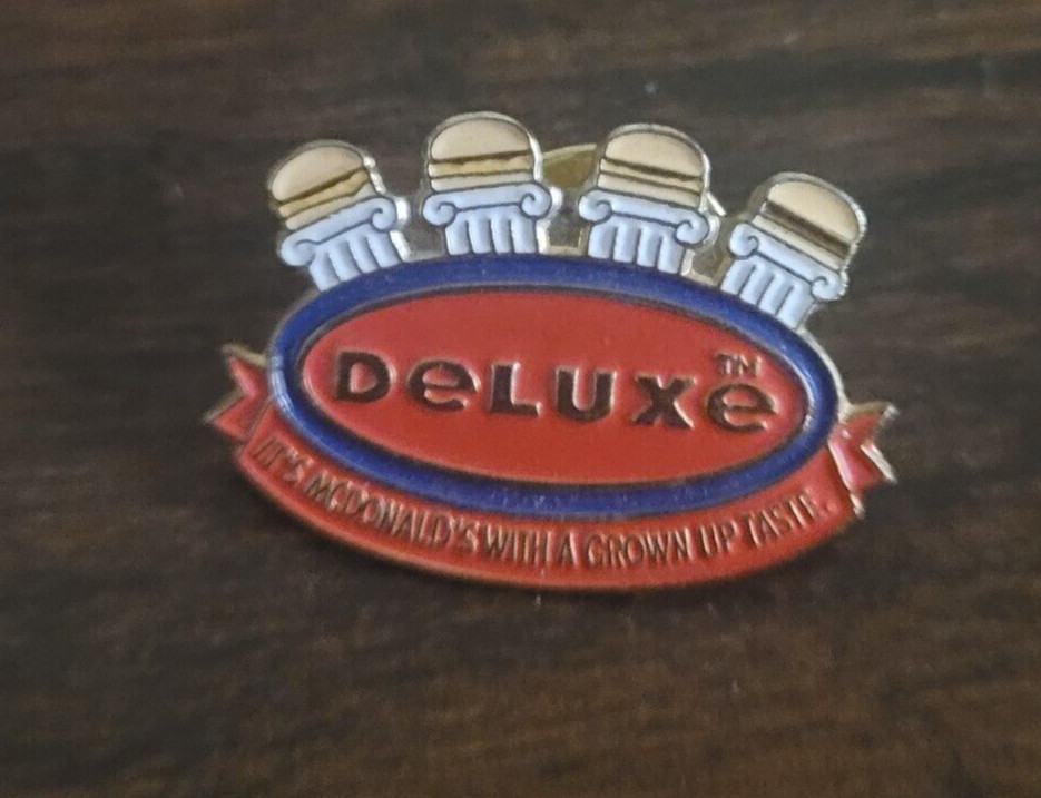 McDonalds Deluxe Hamburger Lapel Hat Pin