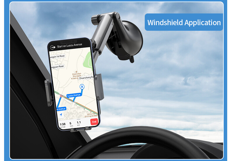 Mobile Cell Phone Holder Car Mount Universal 360° Windshield Dashboard Air Vent